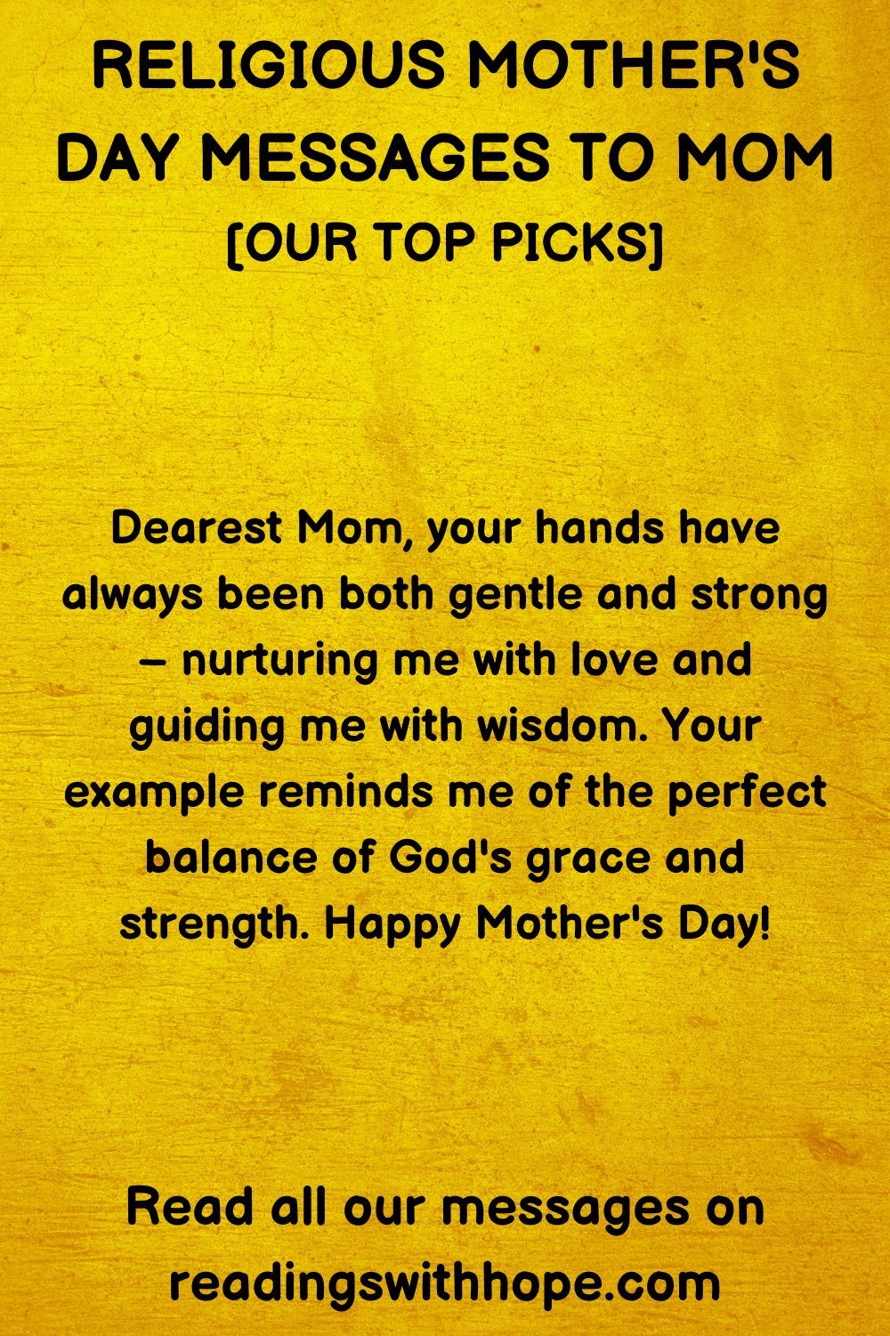 Religious Mother's Day Messages To Mom
