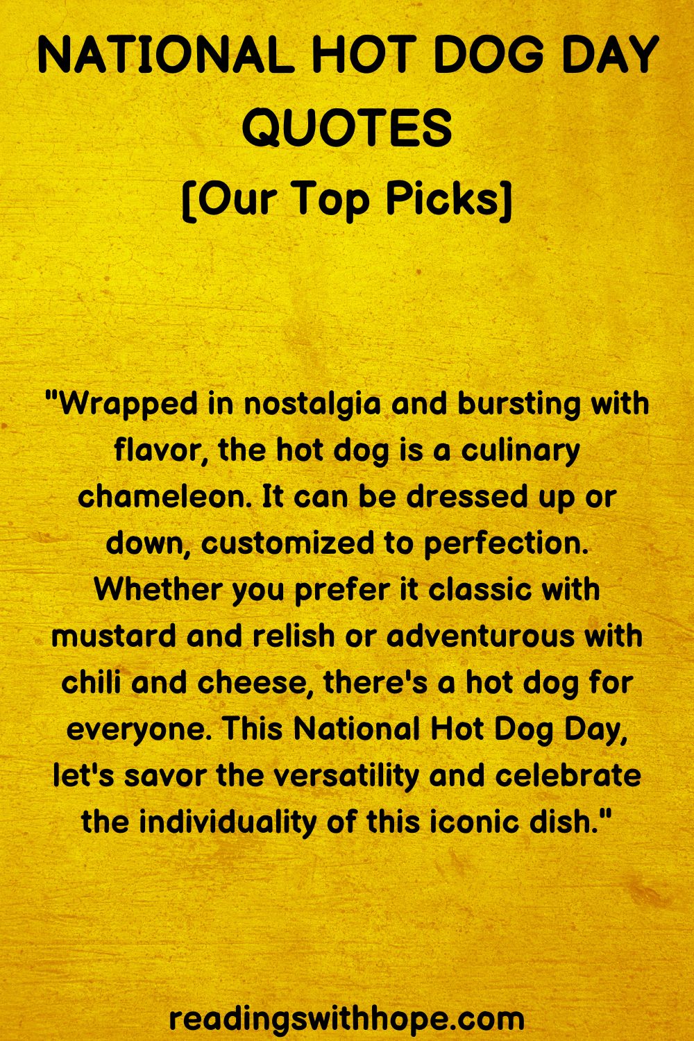 32 National Hot Dog Day Quotes and Messages