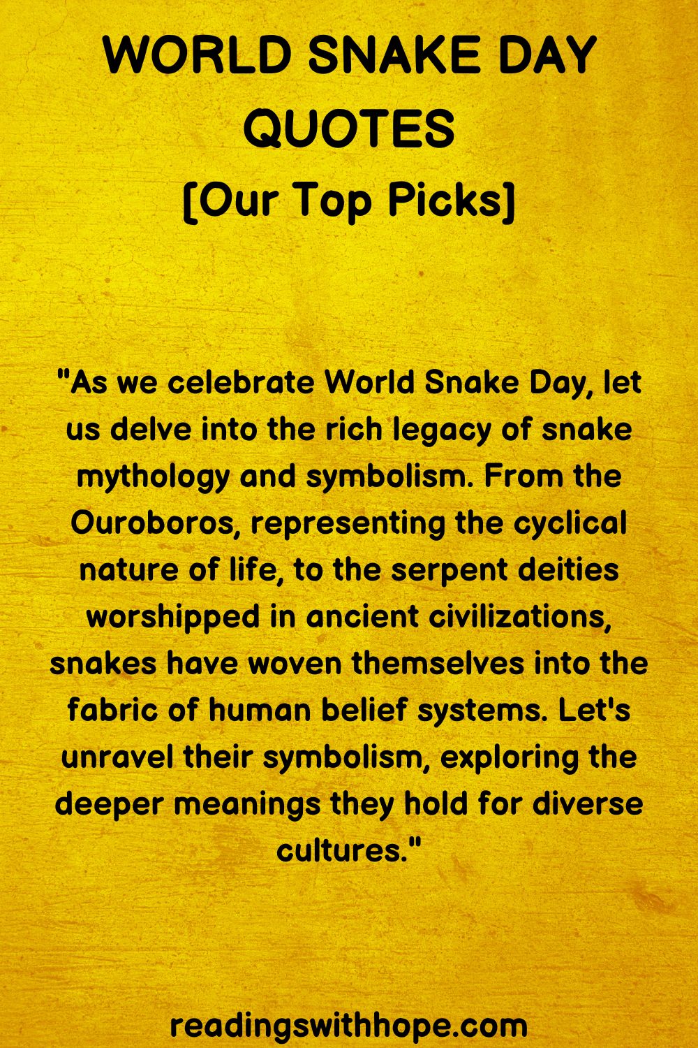 30 World Snake Day Quotes and Messages