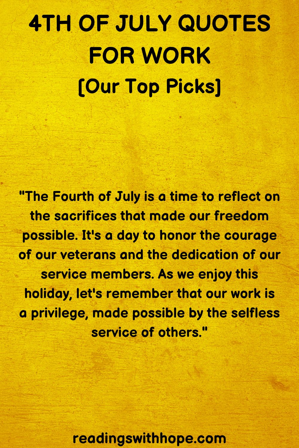 4th of July Quotes For Work