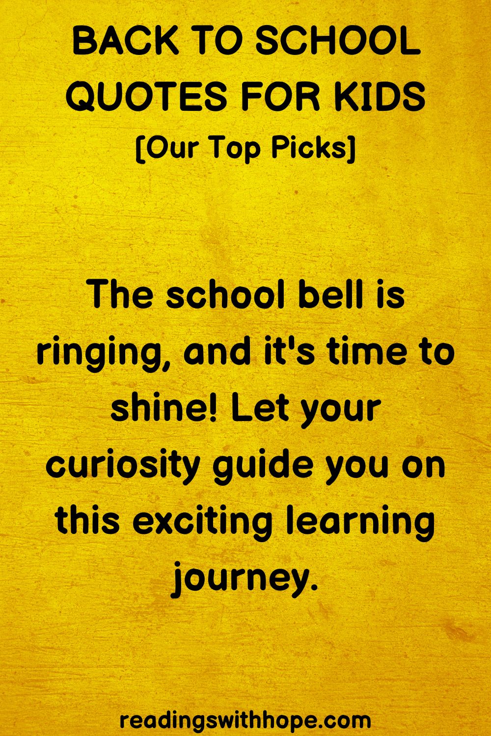 Back To School Quotes For Kids