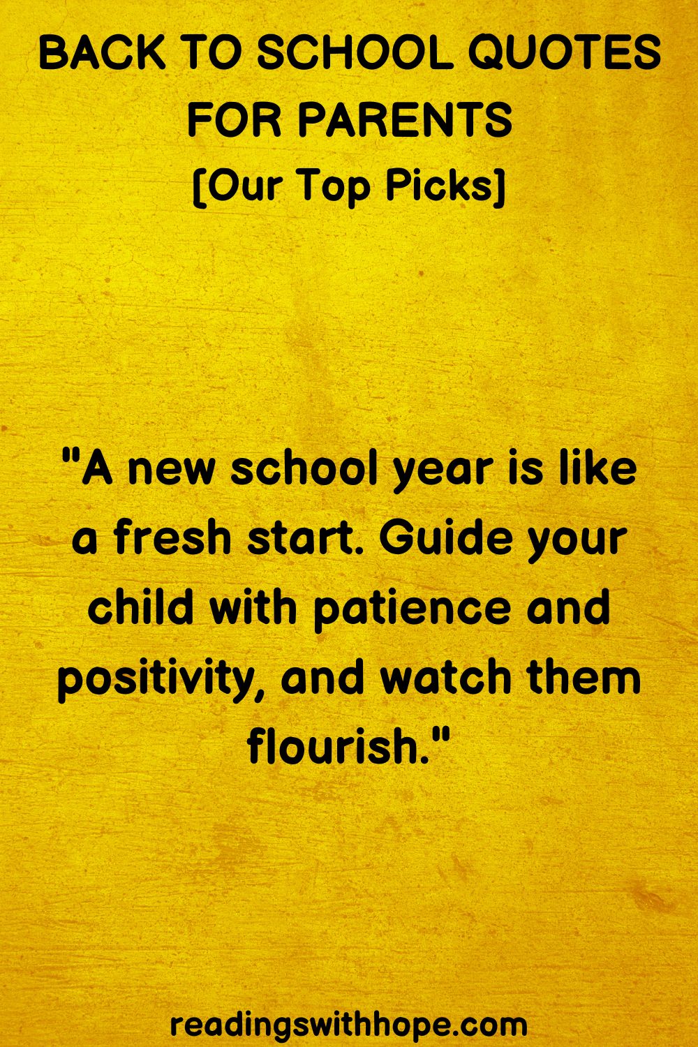 Back To School Quotes For Parents