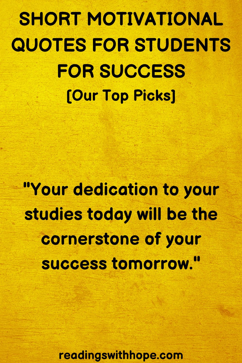 Short Motivational Quotes For Students For Success