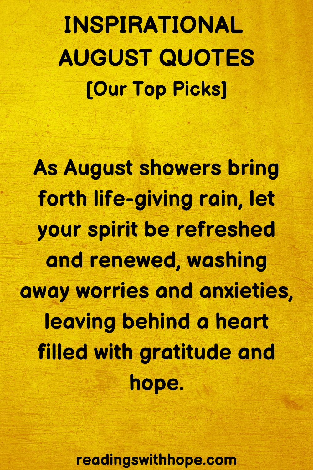 Inspirational August Quotes