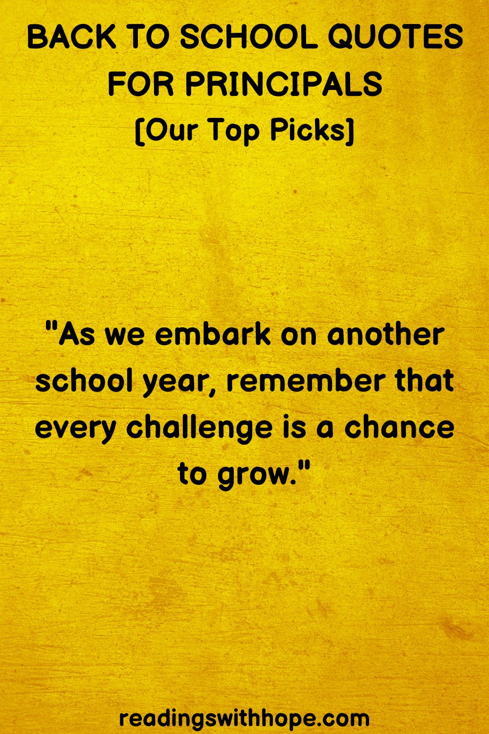 Back To School Quotes For Principals