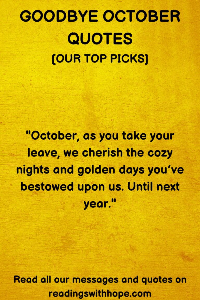60 Goodbye October Quotes To Convey Thanks On the Last Day of the Month
