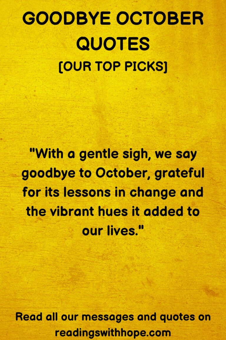 60 Goodbye October Quotes To Convey Thanks On the Last Day of the Month