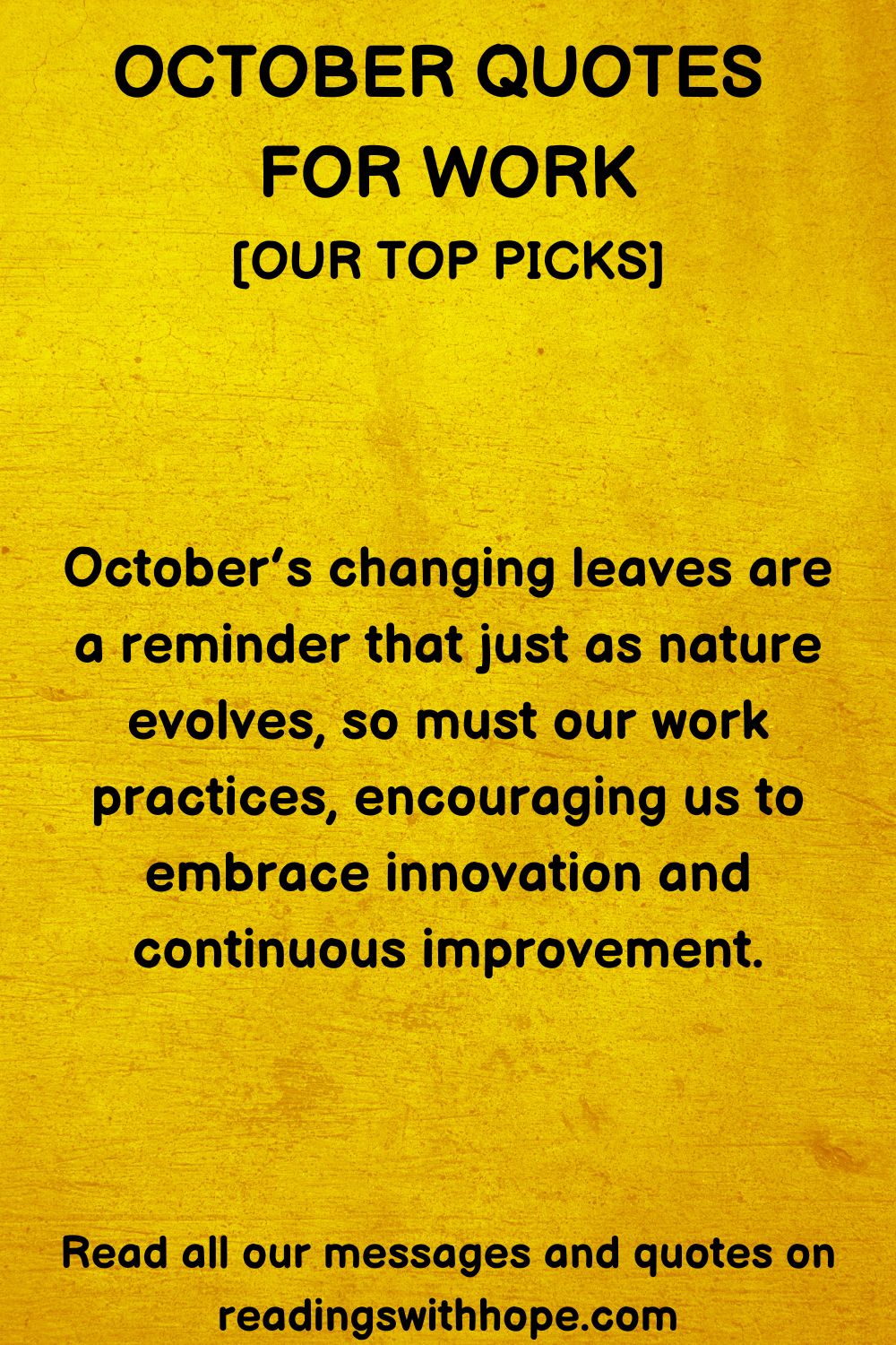 70 Inspirational October Quotes For Work and Motivation