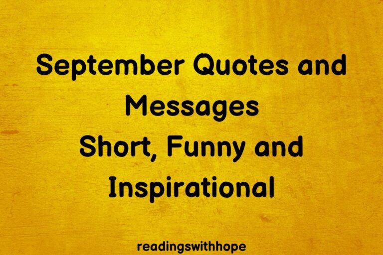 September Quotes and Messages Short, Funny and Inspirational