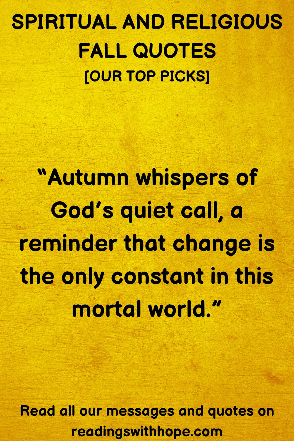 Spiritual and Religious Fall Quotes