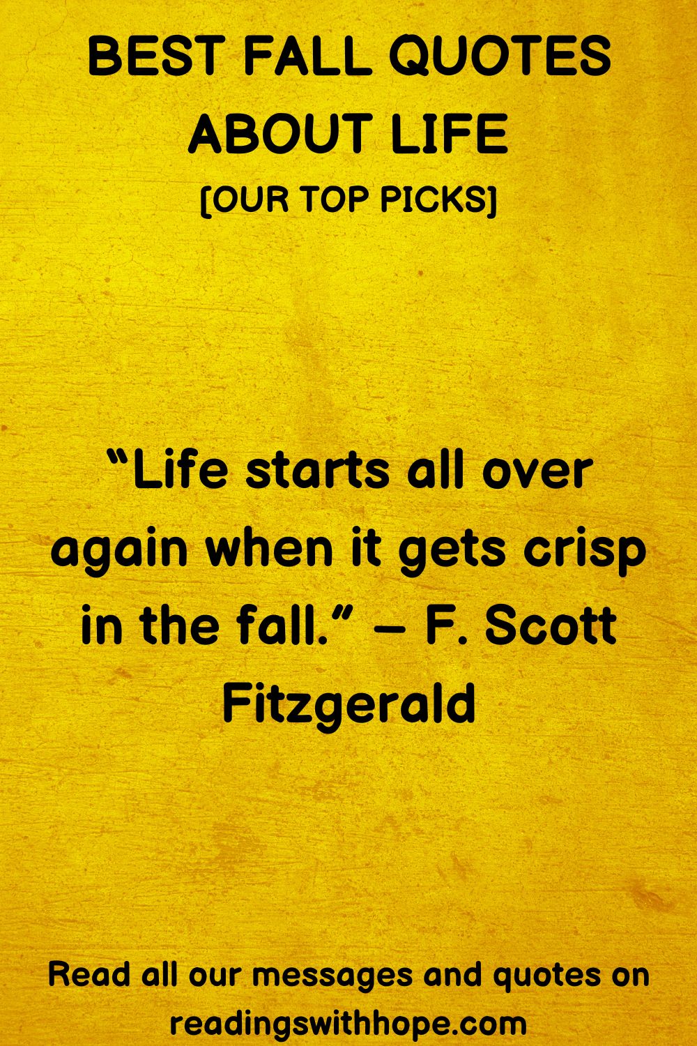 Best Fall Quotes About Life