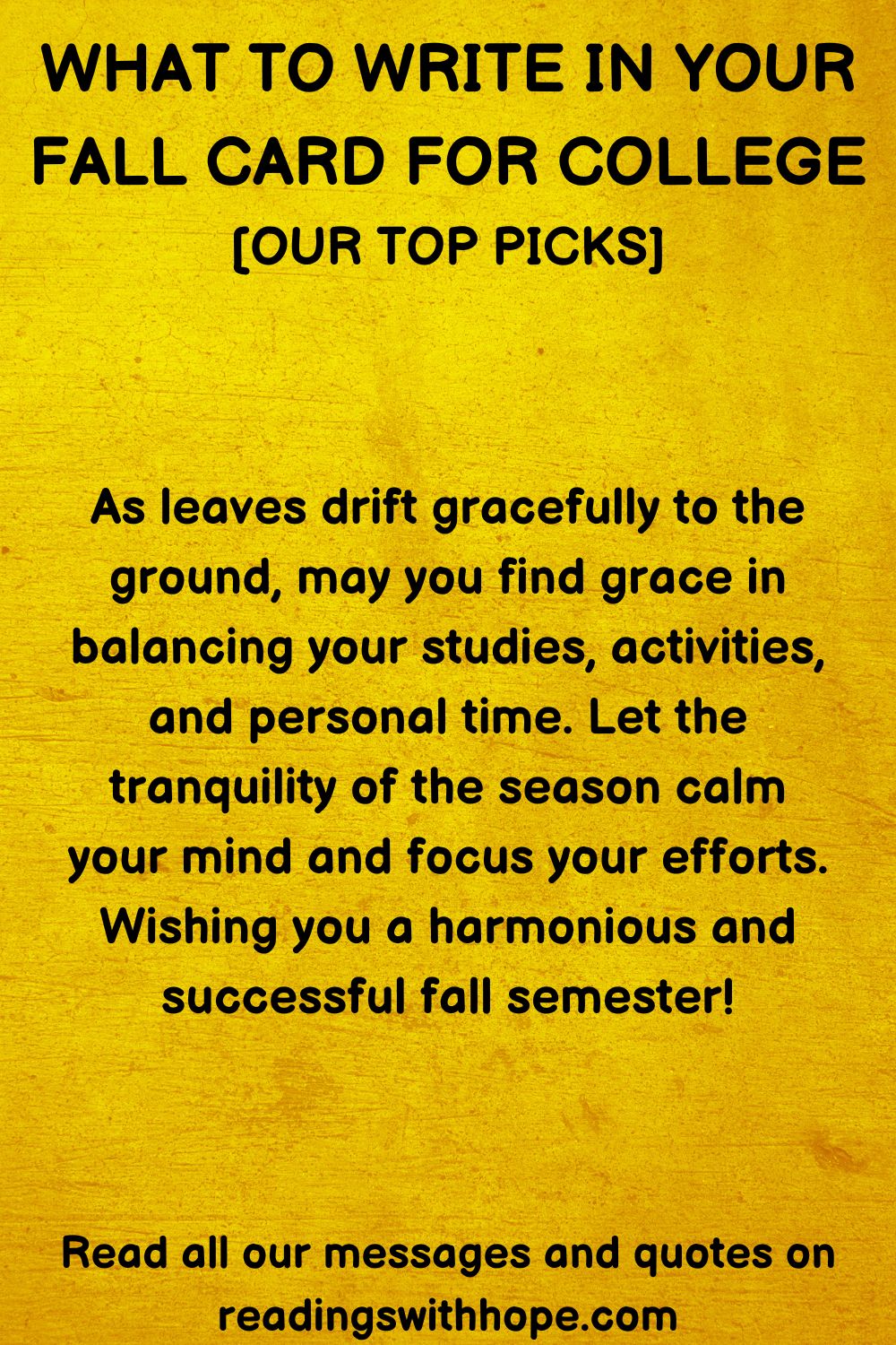 What to Write in Your Fall Cards (For College, School, University Graduation)