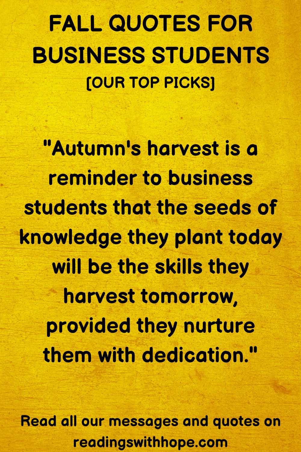 Fall Quotes For Business Students