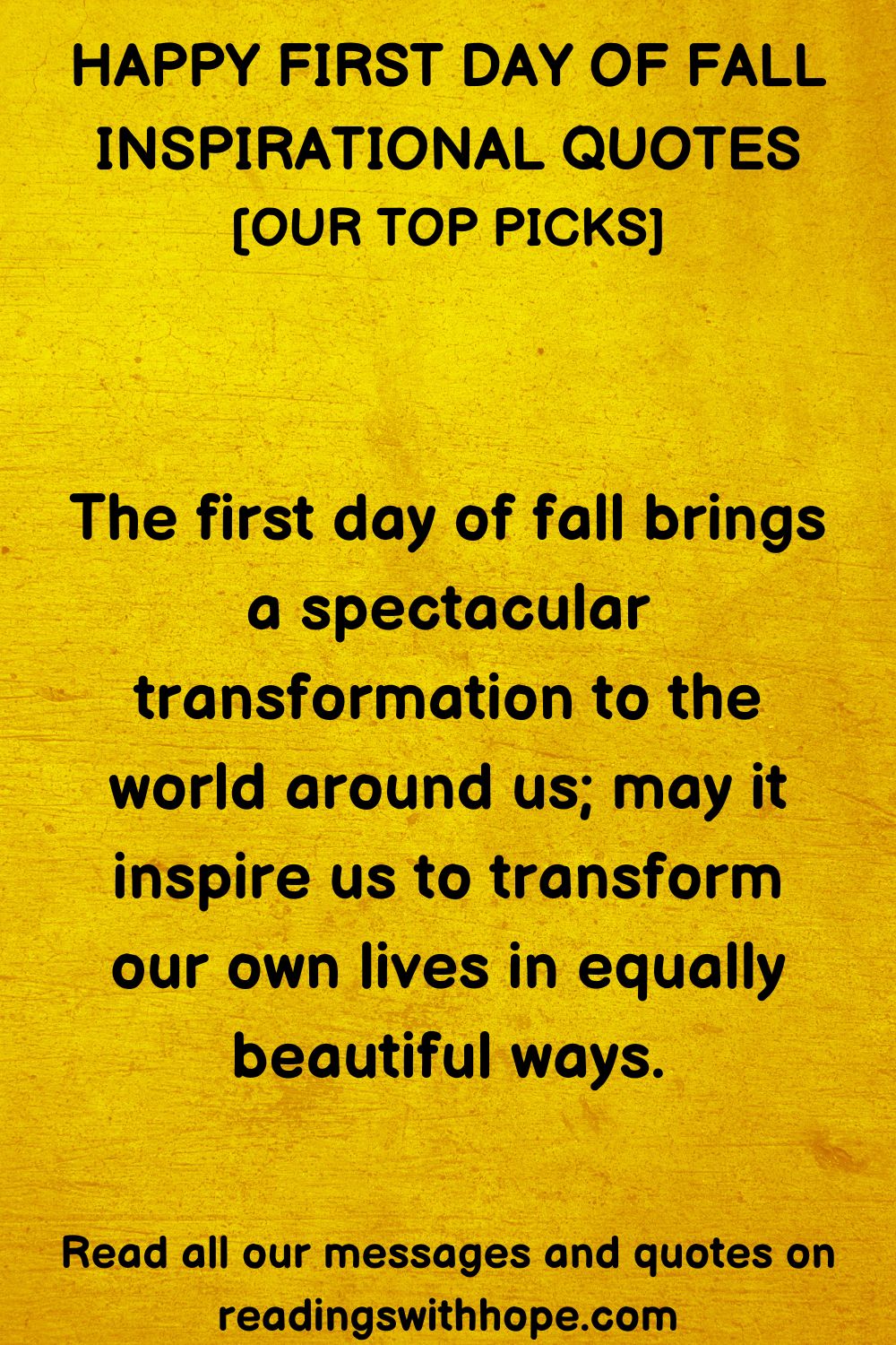 Happy First Day of Fall Inspirational Quotes