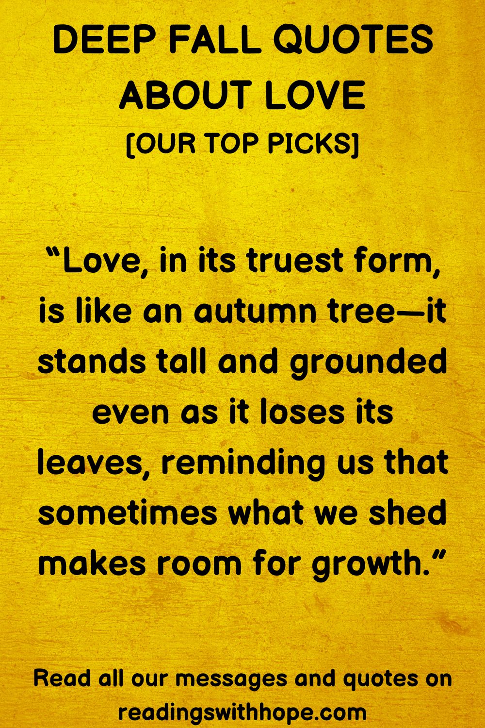 Deep Fall Quotes About Love