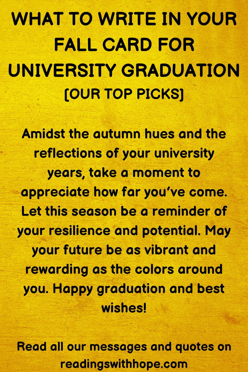 What to Write in Your Fall Cards (For College, School, University Graduation)