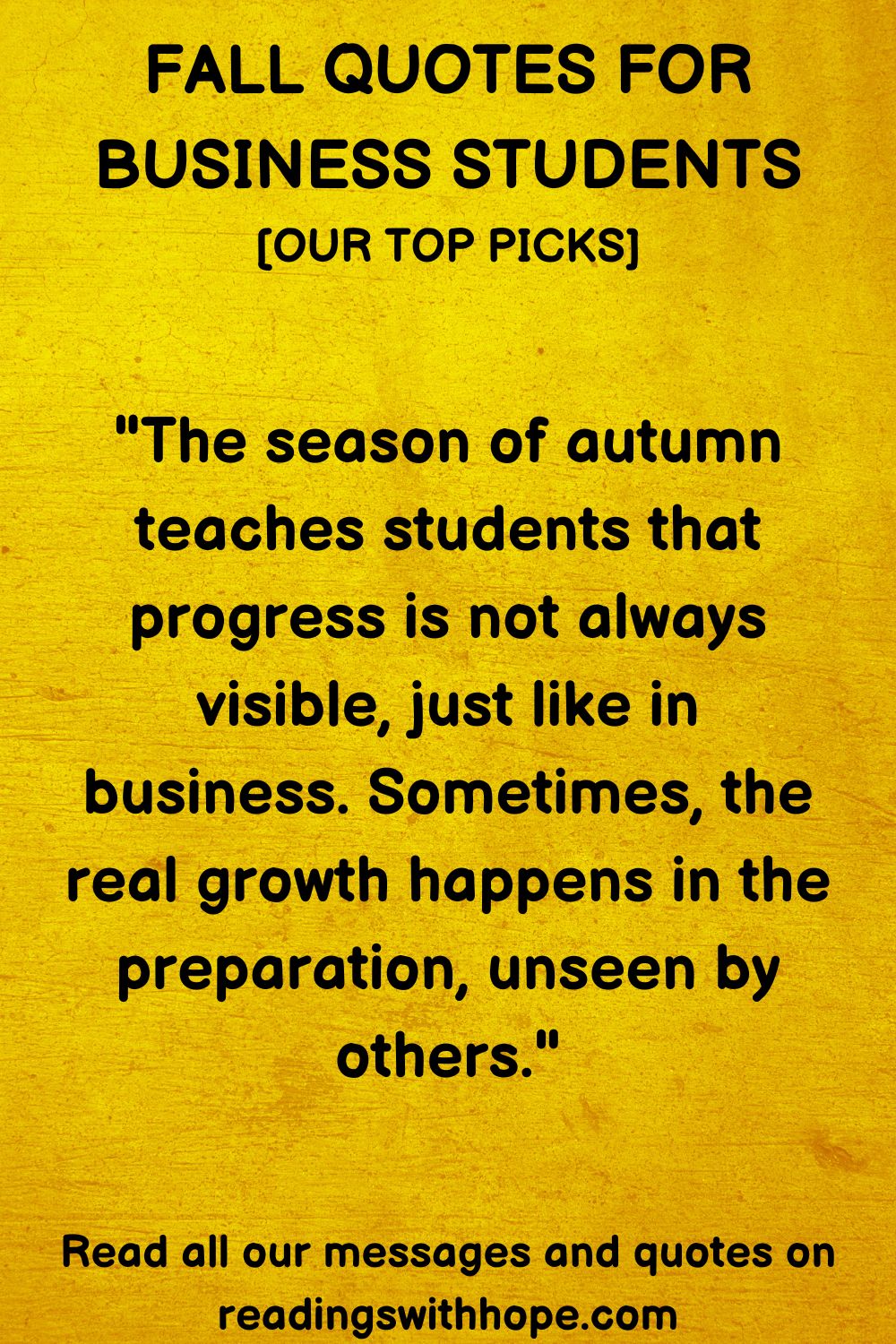 Fall Quotes For Business Students