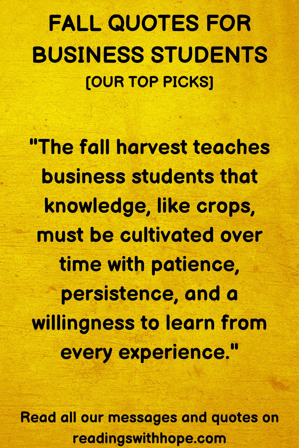 Fall Quotes For Business Students