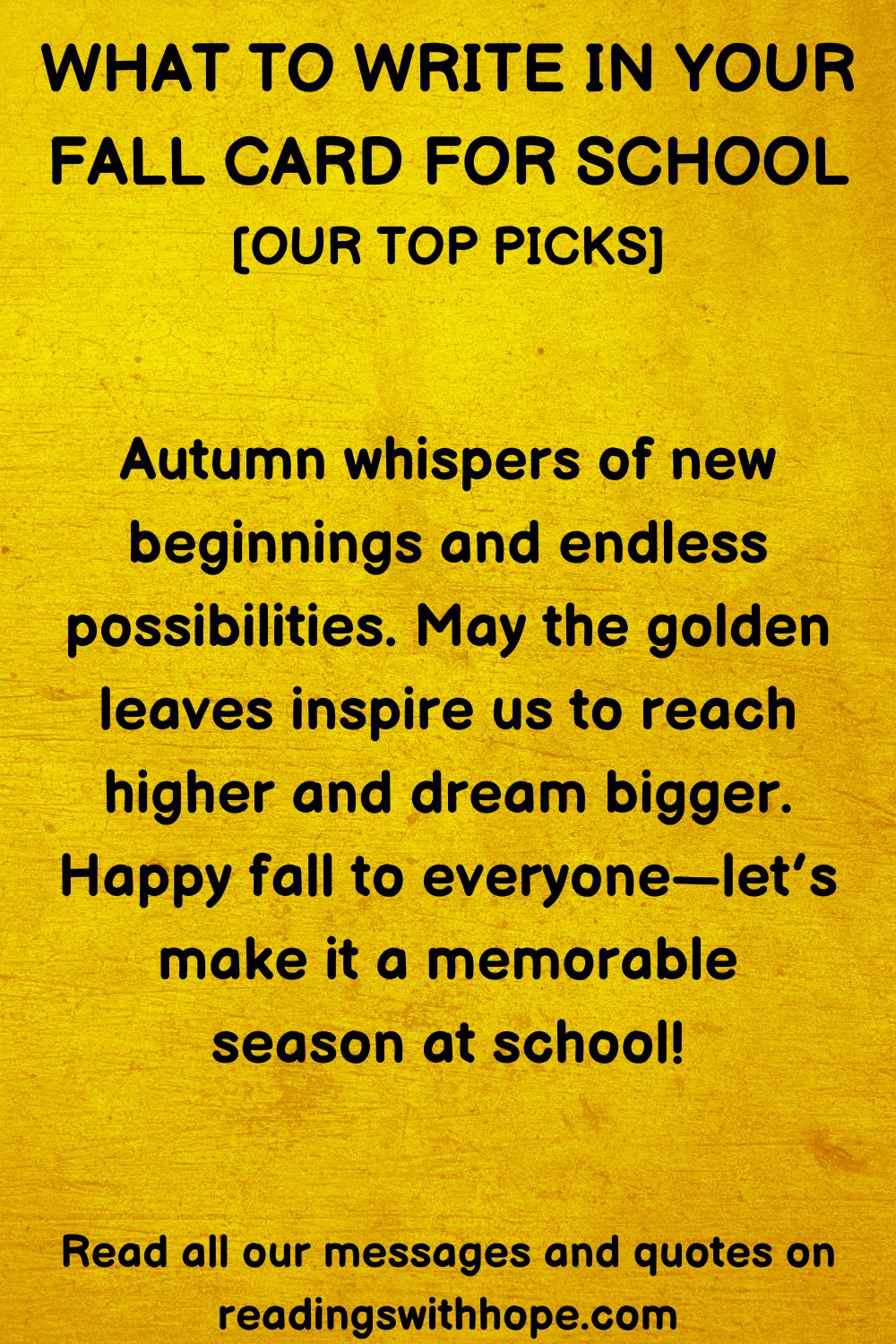 What to Write in Your Fall Cards (For College, School, University Graduation)