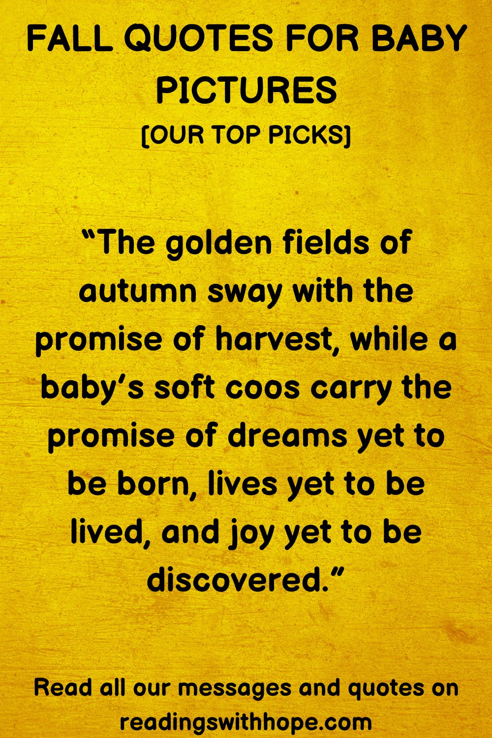 Fall Quotes For Baby Pictures