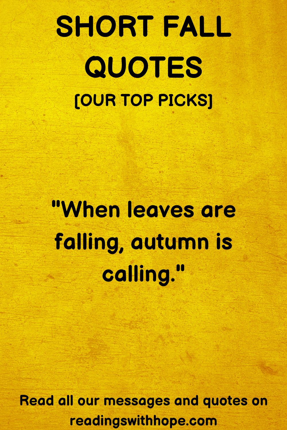 100 Short Fall Quotes