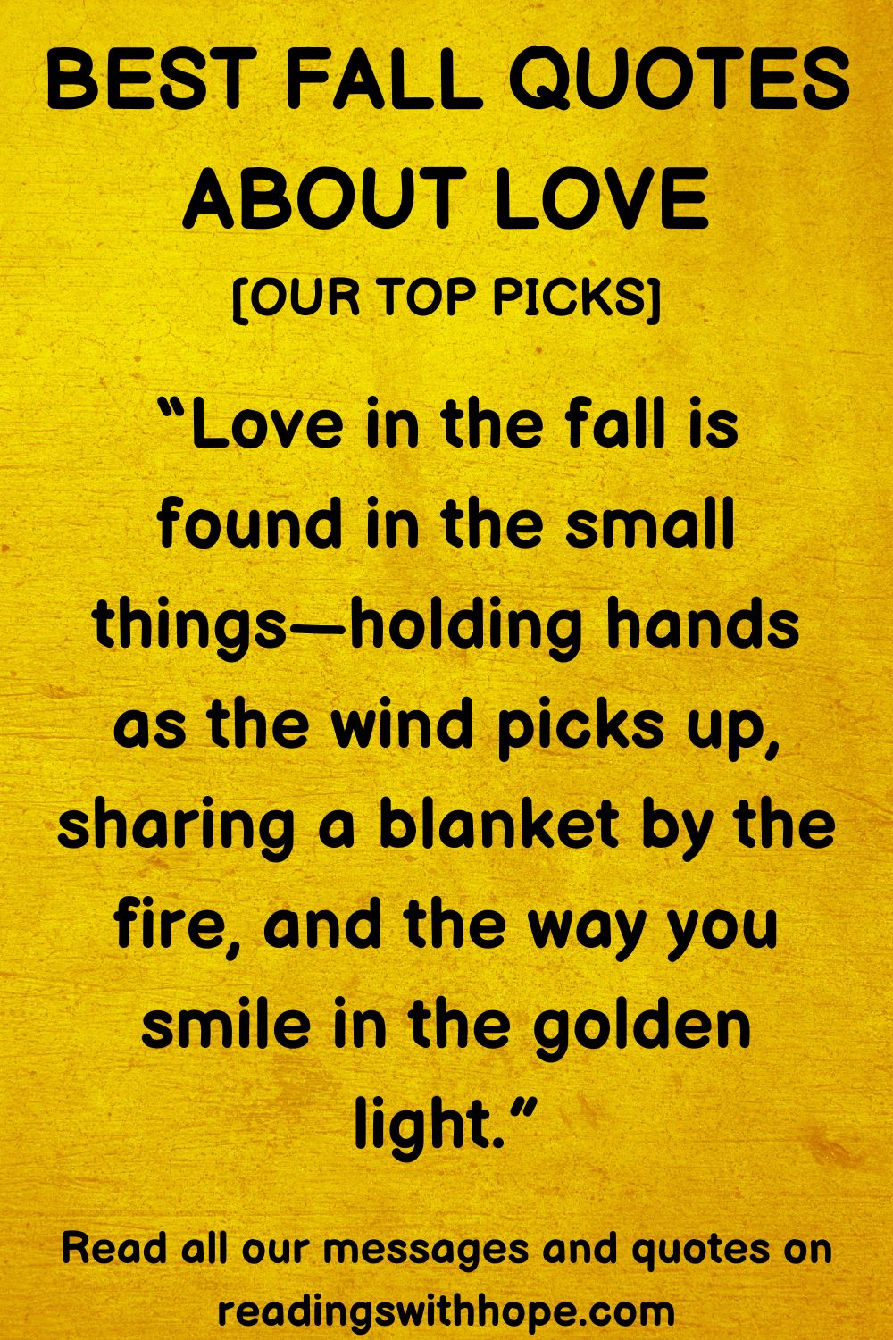 Best Fall Quotes About Love