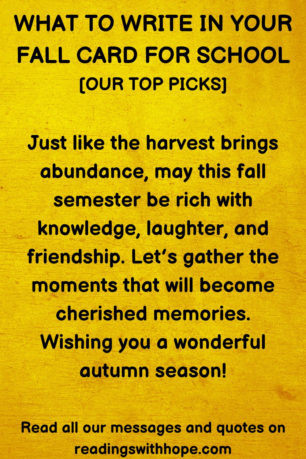 What to Write in Your Fall Cards (For College, School, University Graduation)