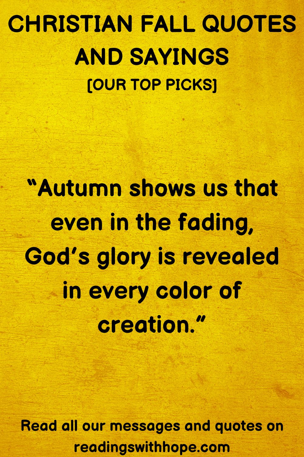 Christian Fall Quotes and Sayings