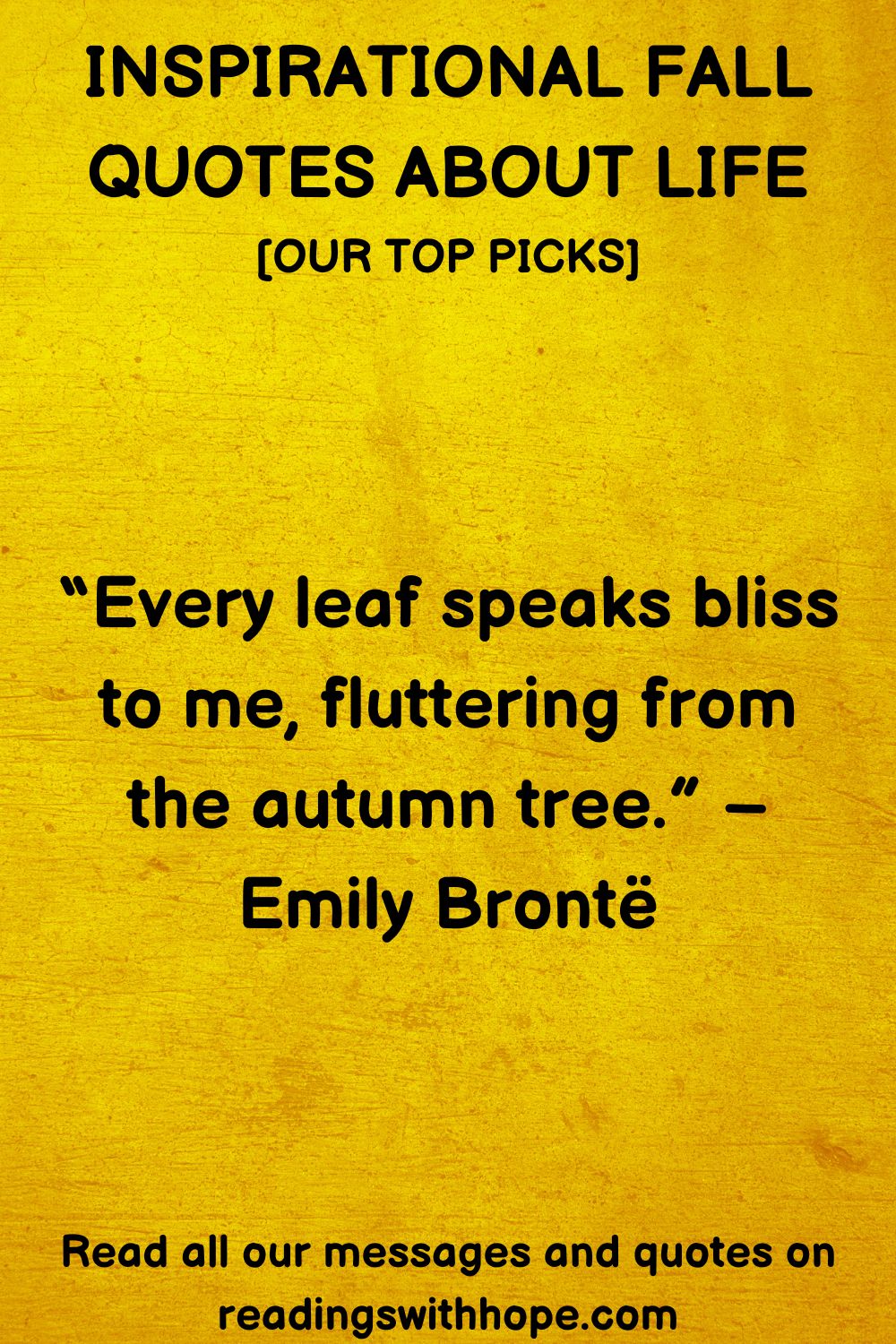 Inspirational Fall Quotes About Life