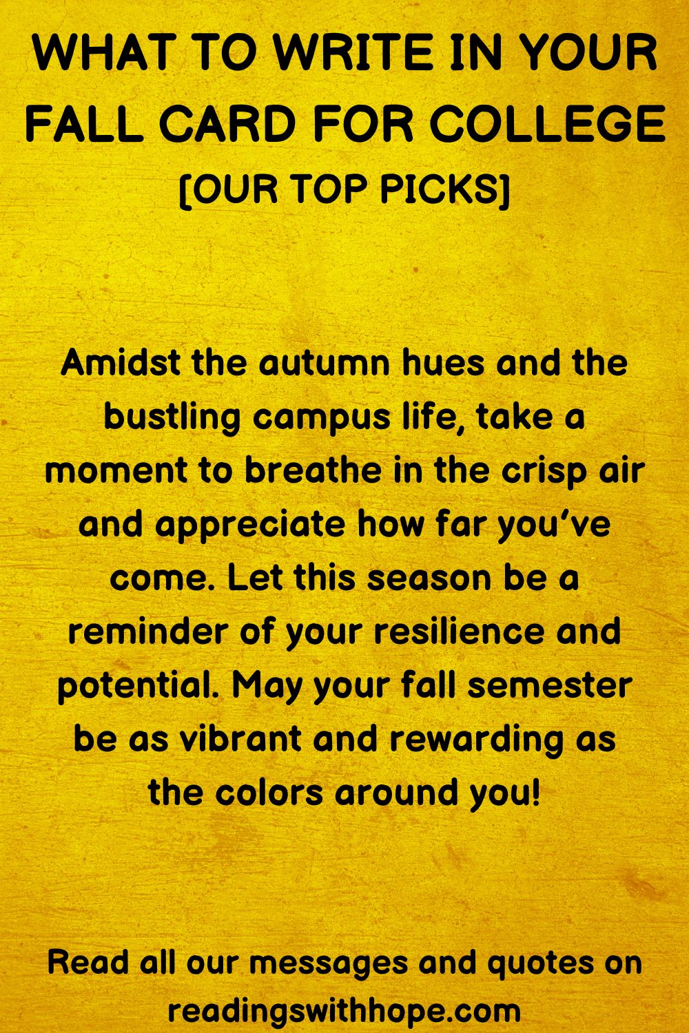 What to Write in Your Fall Cards (For College, School, University Graduation)