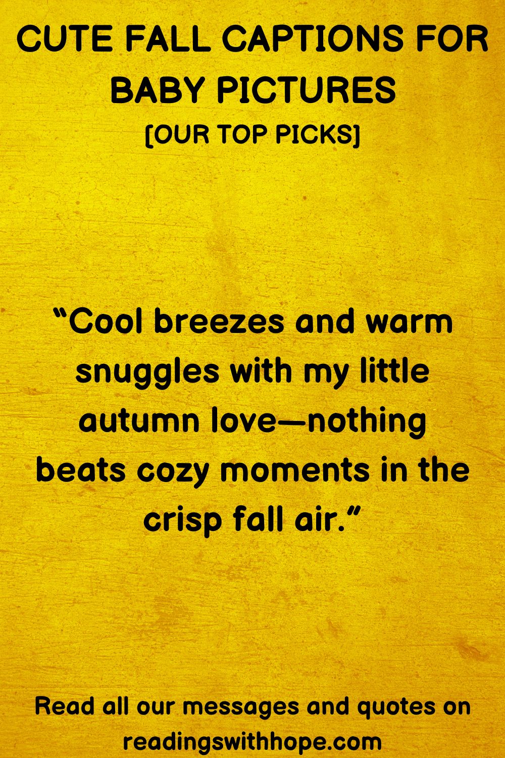 Cute Fall Captions For Baby Pictures