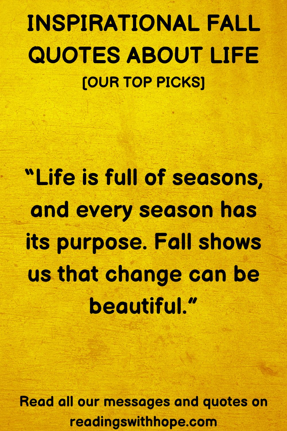 Inspirational Fall Quotes About Life