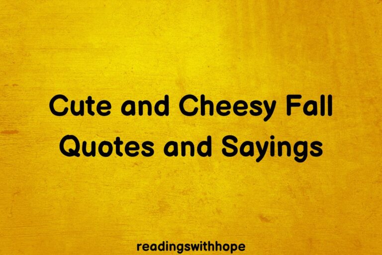 Featured Image With Text - Cute and Cheesy Fall Quotes and Sayings