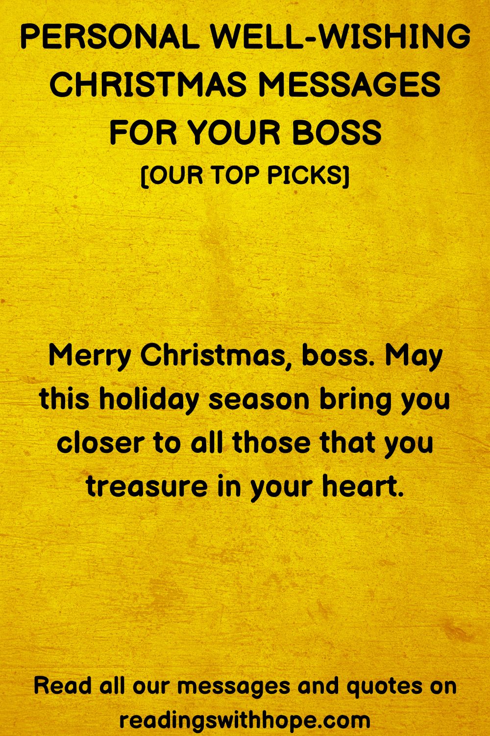 90 Christmas Messages For Your Boss