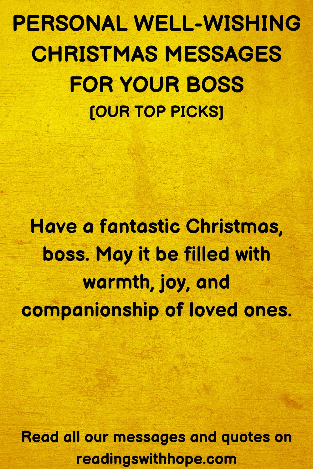 90 Christmas Messages For Your Boss