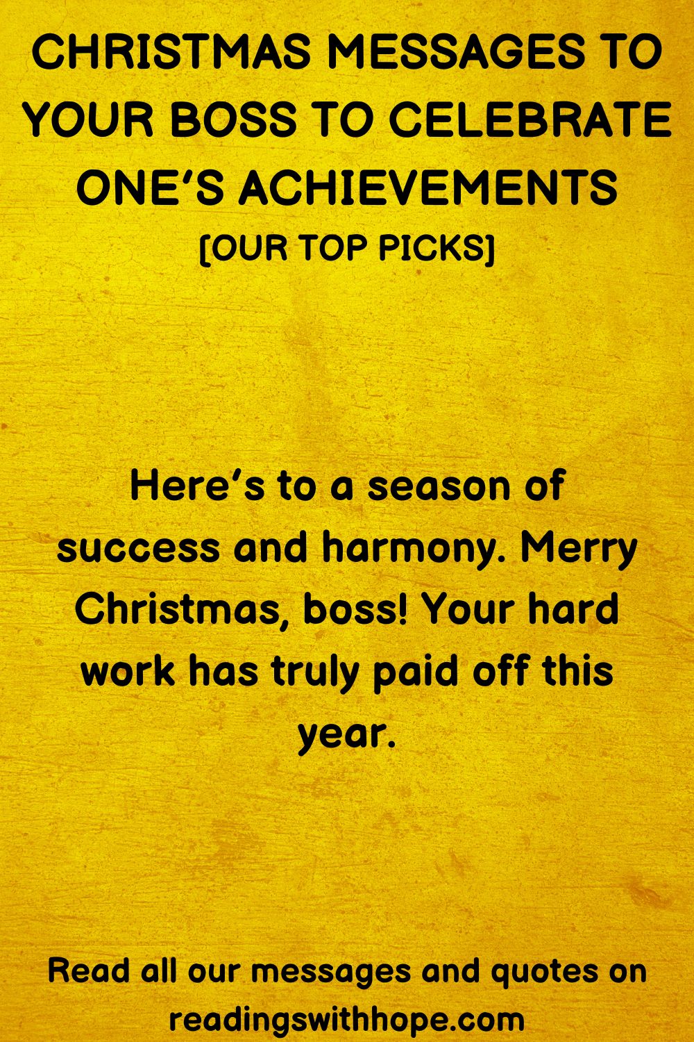 90 Christmas Messages For Your Boss