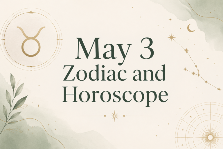 May 3 Zodiac and Horoscope