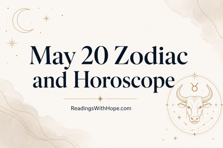 May 20 Zodiac and Horoscope