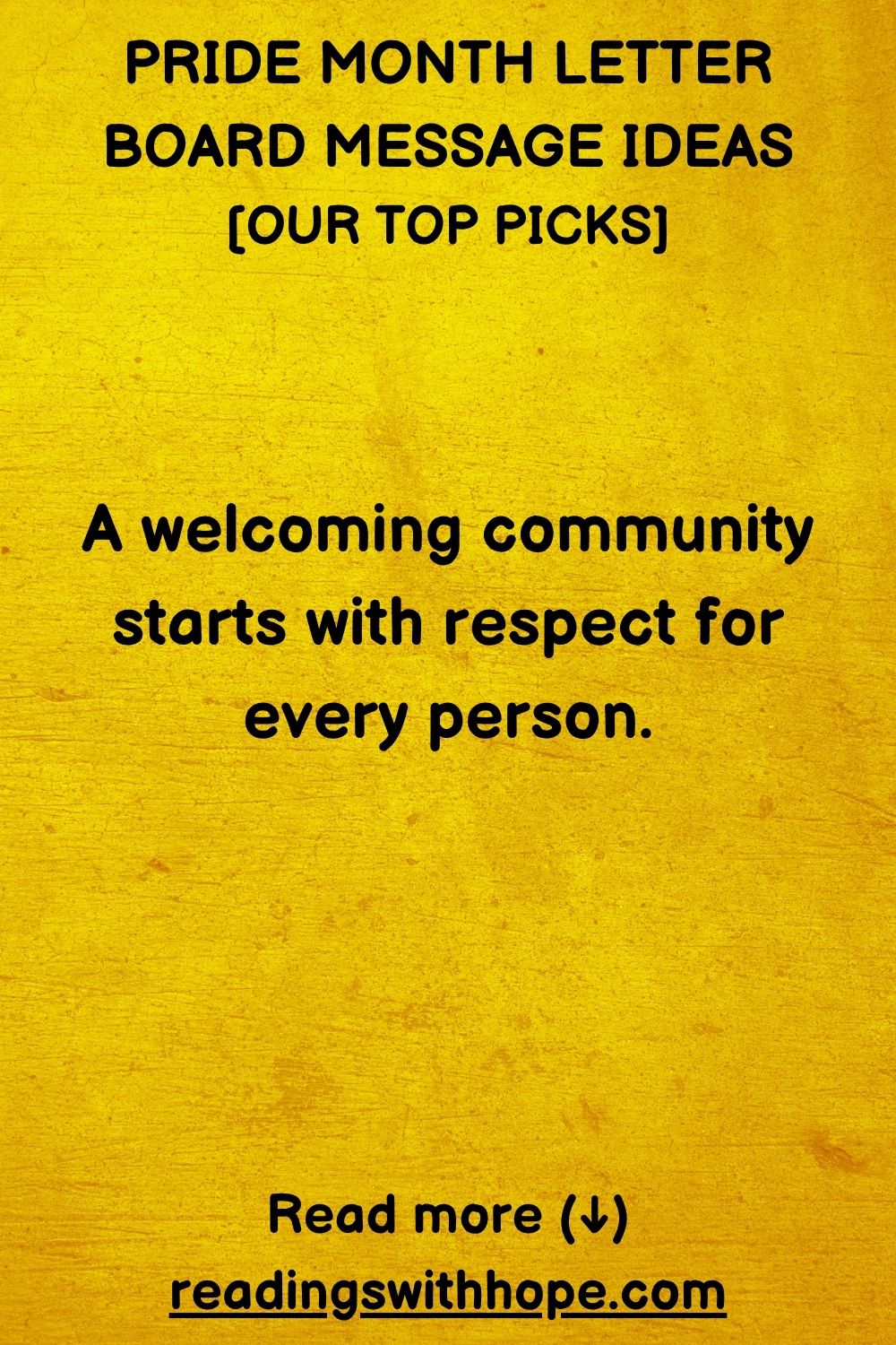 60 Pride Month Letter Board Message Ideas