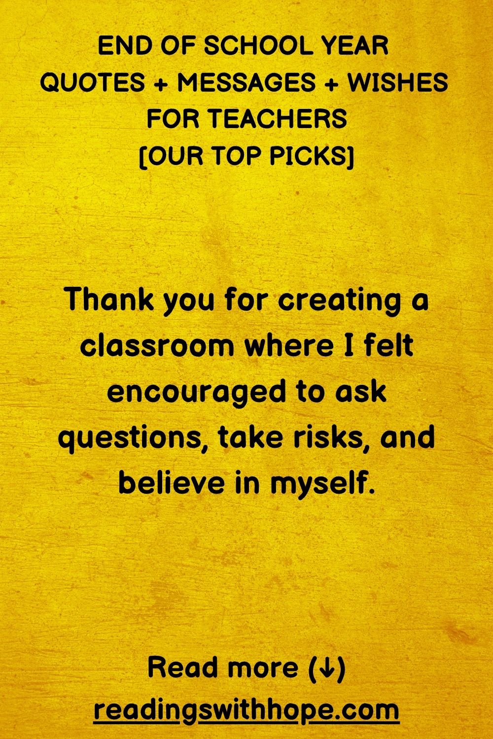 End of School Year Quotes For Teachers | Messages + Wishes