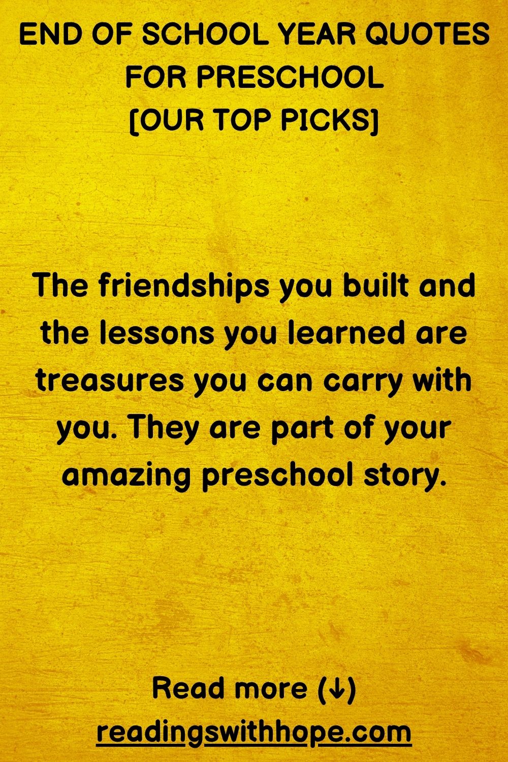 End of School Year Quotes For Preschool