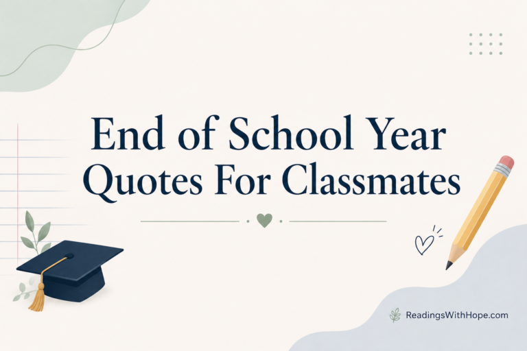End of School Year Quotes For Classmates