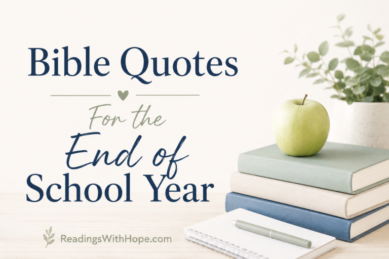 Bible Quotes For the End of School Year