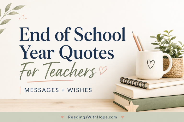 End of School Year Quotes For Teachers | Messages + Wishes