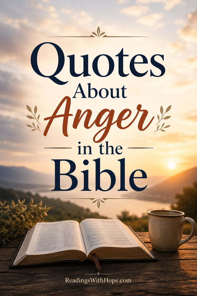 Quotes About Anger in the Bible